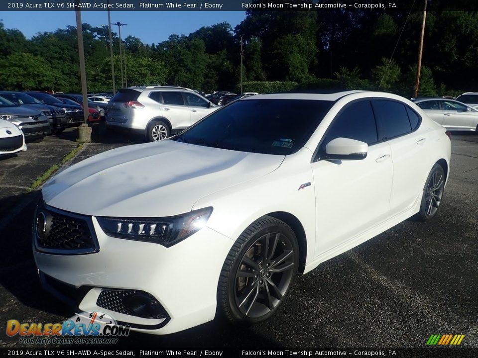 2019 Acura TLX V6 SH-AWD A-Spec Sedan Platinum White Pearl / Ebony Photo #1