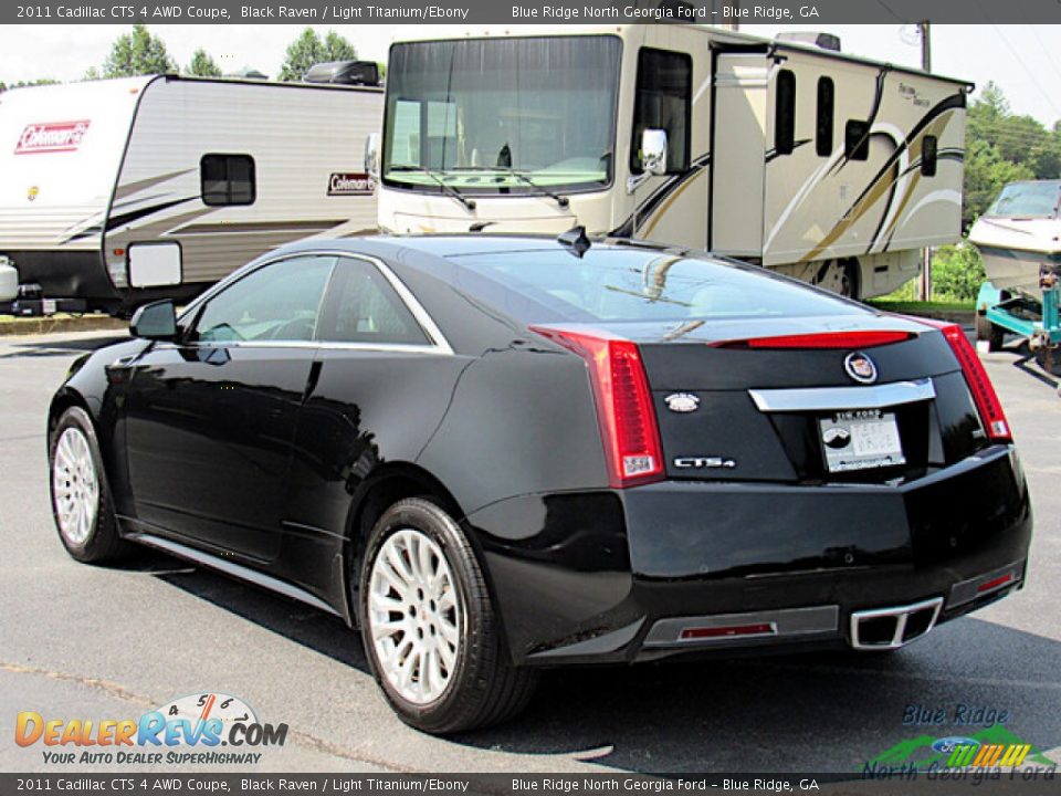 2011 Cadillac CTS 4 AWD Coupe Black Raven / Light Titanium/Ebony Photo #3