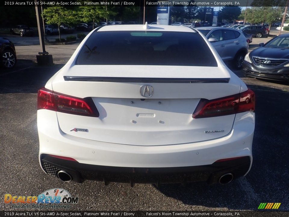 2019 Acura TLX V6 SH-AWD A-Spec Sedan Platinum White Pearl / Ebony Photo #3