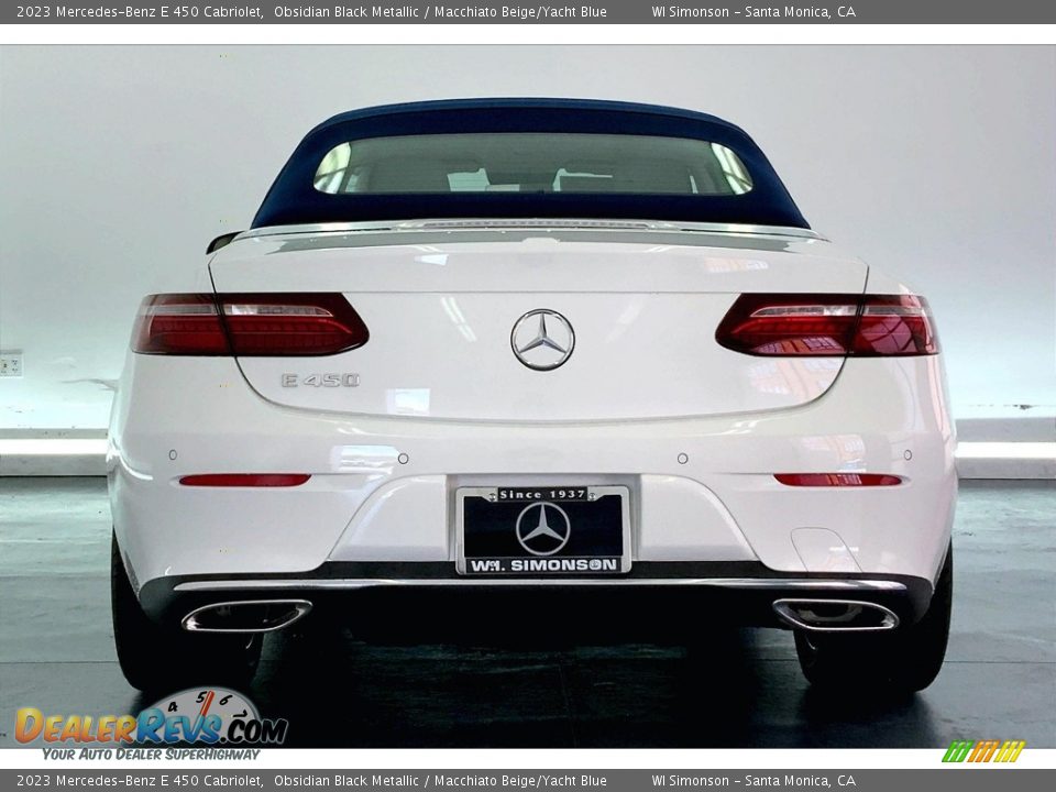 2023 Mercedes-Benz E 450 Cabriolet Obsidian Black Metallic / Macchiato Beige/Yacht Blue Photo #3