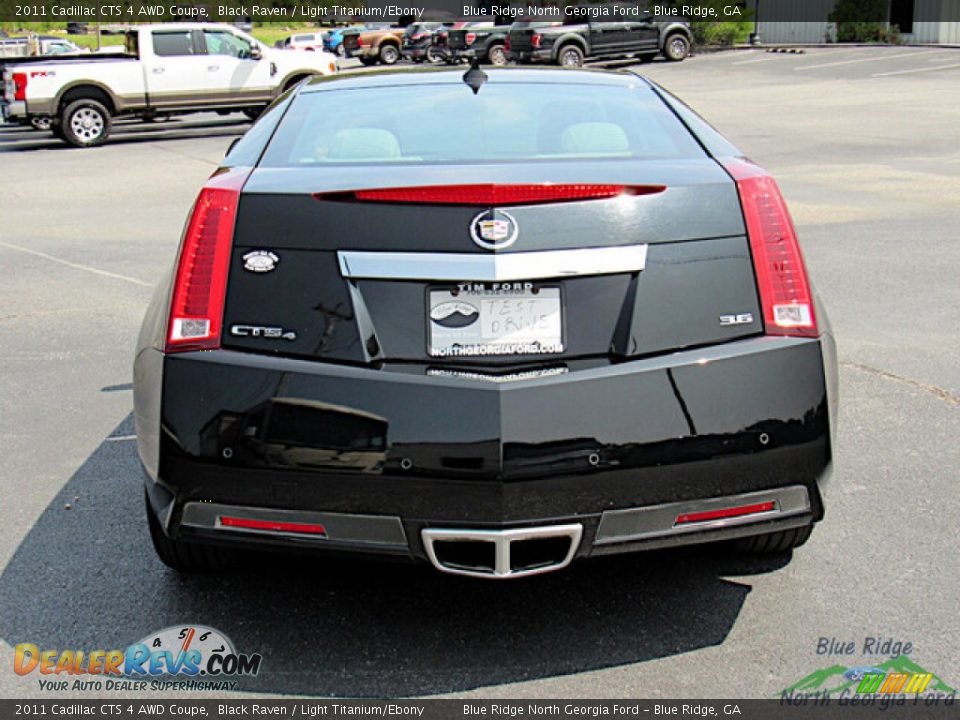 2011 Cadillac CTS 4 AWD Coupe Black Raven / Light Titanium/Ebony Photo #4