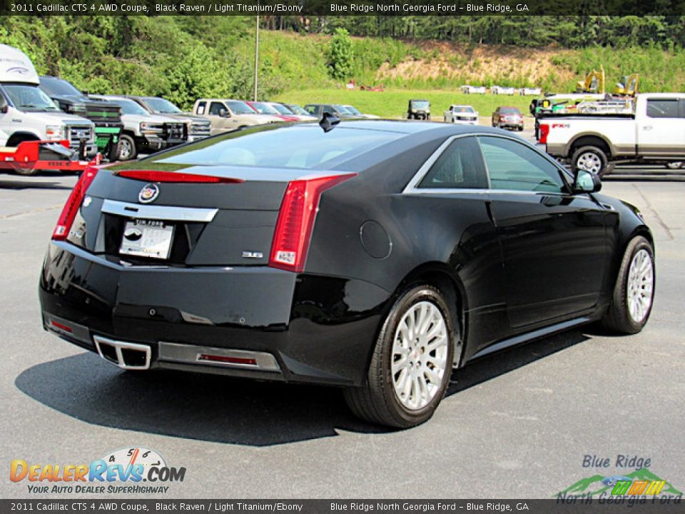 2011 Cadillac CTS 4 AWD Coupe Black Raven / Light Titanium/Ebony Photo #5