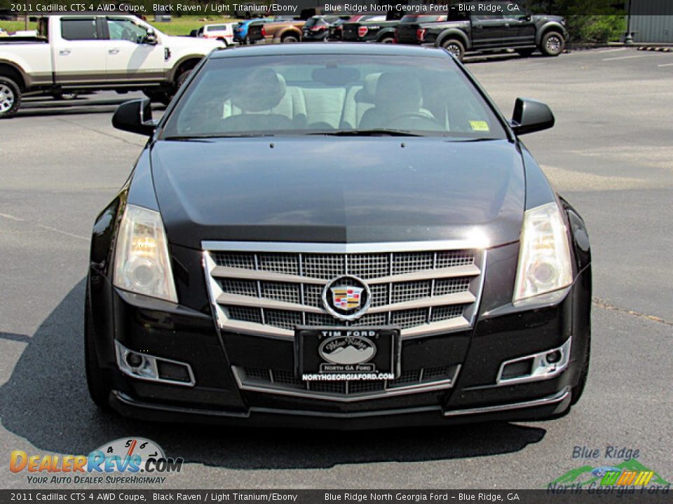 2011 Cadillac CTS 4 AWD Coupe Black Raven / Light Titanium/Ebony Photo #8
