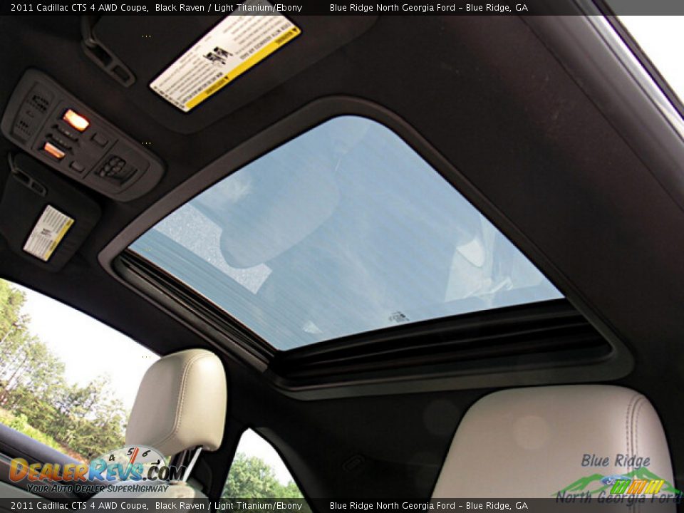 Sunroof of 2011 Cadillac CTS 4 AWD Coupe Photo #22