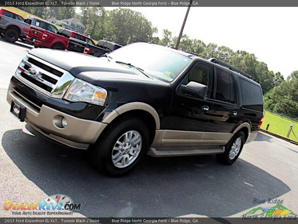 2013 Ford Expedition EL XLT Tuxedo Black / Stone Photo #24