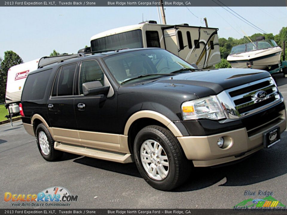 2013 Ford Expedition EL XLT Tuxedo Black / Stone Photo #25