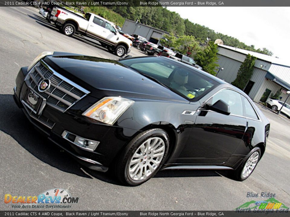 2011 Cadillac CTS 4 AWD Coupe Black Raven / Light Titanium/Ebony Photo #25