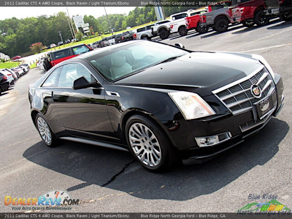 2011 Cadillac CTS 4 AWD Coupe Black Raven / Light Titanium/Ebony Photo #26