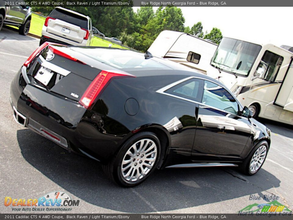2011 Cadillac CTS 4 AWD Coupe Black Raven / Light Titanium/Ebony Photo #27