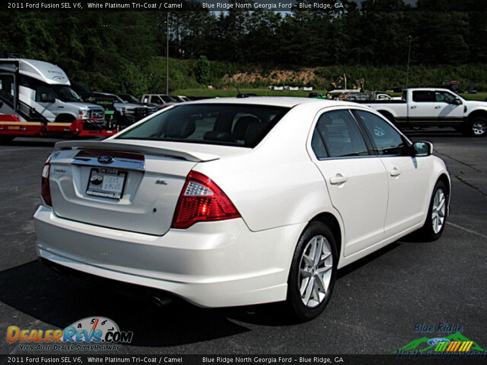 White Platinum Tri-Coat 2011 Ford Fusion SEL V6 Photo #4