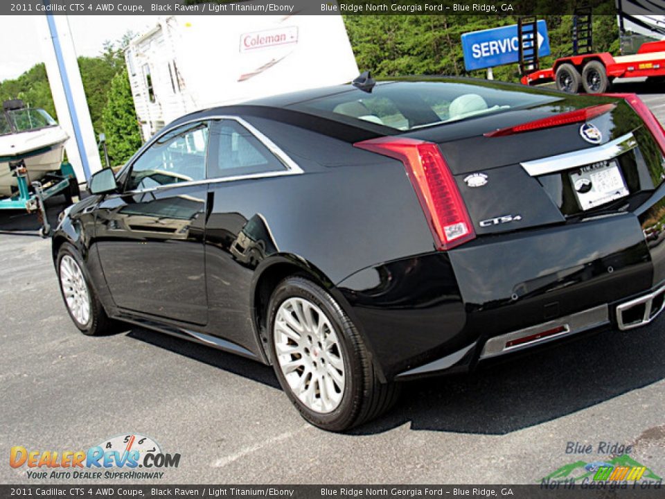 2011 Cadillac CTS 4 AWD Coupe Black Raven / Light Titanium/Ebony Photo #28