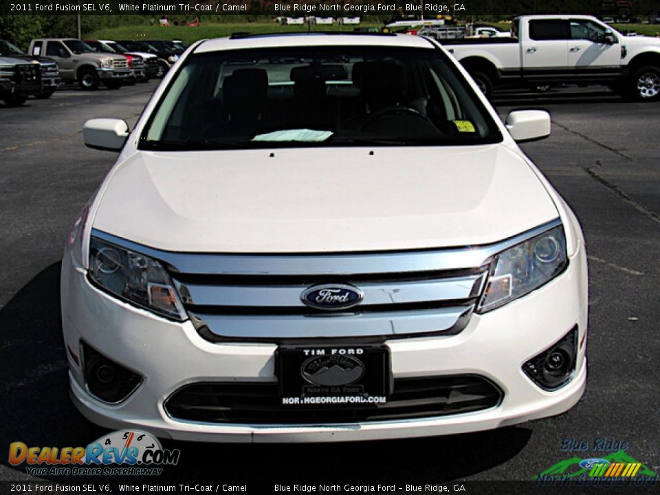 White Platinum Tri-Coat 2011 Ford Fusion SEL V6 Photo #7