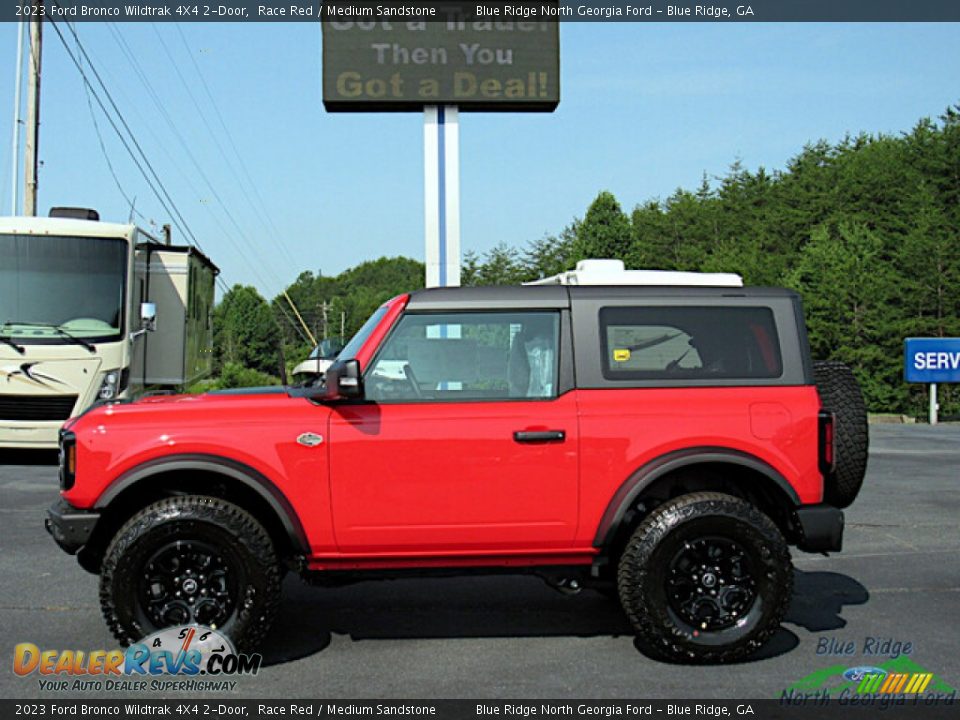 2023 Ford Bronco Wildtrak 4X4 2-Door Race Red / Medium Sandstone Photo #2