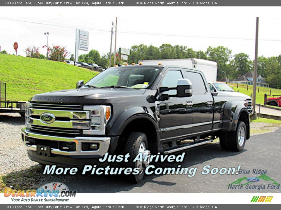 2019 Ford F450 Super Duty Lariat Crew Cab 4x4 Agate Black / Black Photo #1