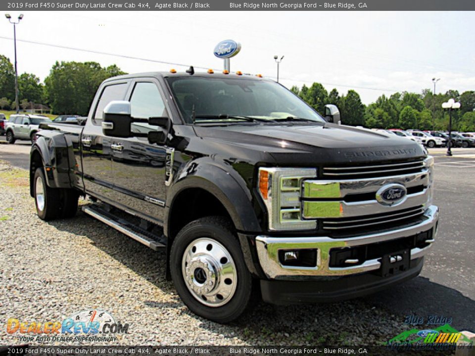 2019 Ford F450 Super Duty Lariat Crew Cab 4x4 Agate Black / Black Photo #2