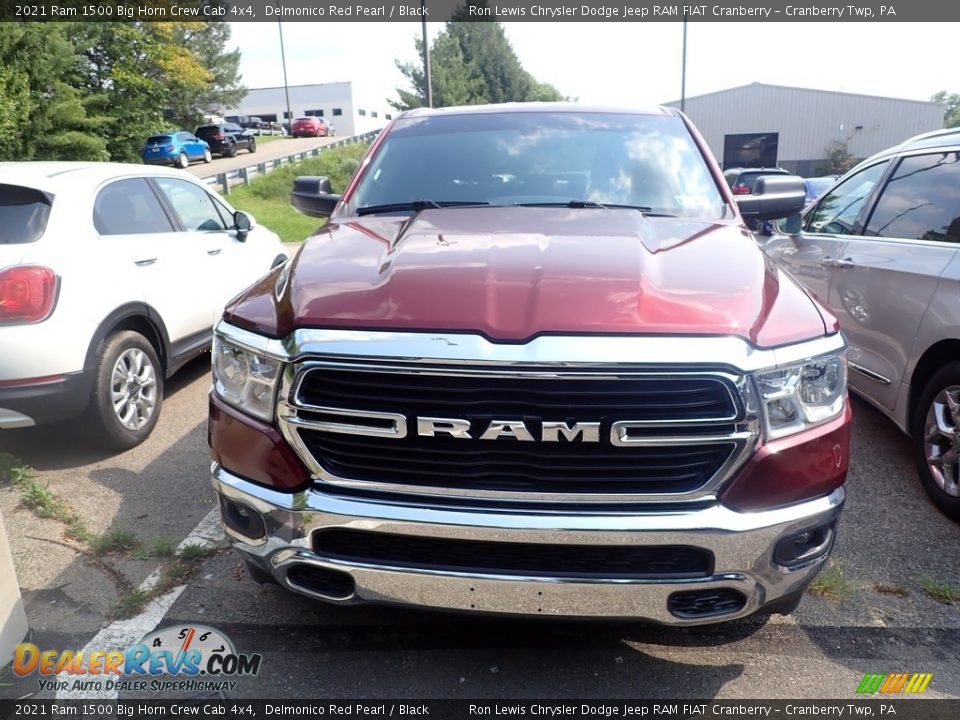 2021 Ram 1500 Big Horn Crew Cab 4x4 Delmonico Red Pearl / Black Photo #2