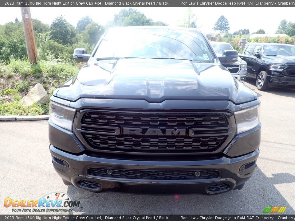 2023 Ram 1500 Big Horn Night Edition Crew Cab 4x4 Diamond Black Crystal Pearl / Black Photo #8