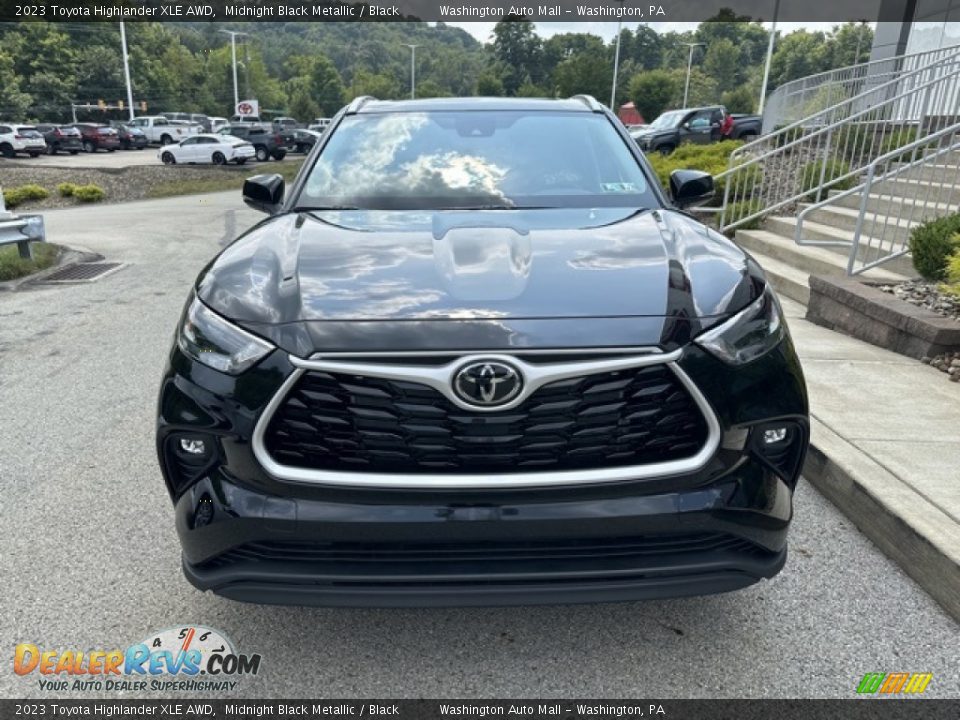 2023 Toyota Highlander XLE AWD Midnight Black Metallic / Black Photo #6
