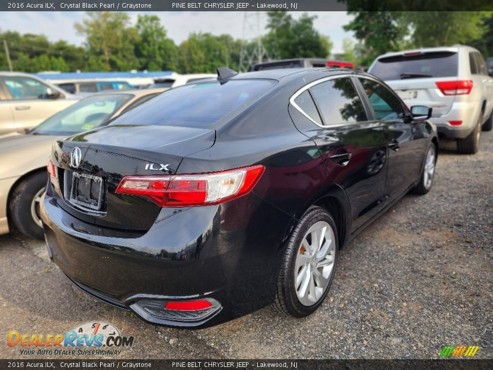 2016 Acura ILX Crystal Black Pearl / Graystone Photo #3