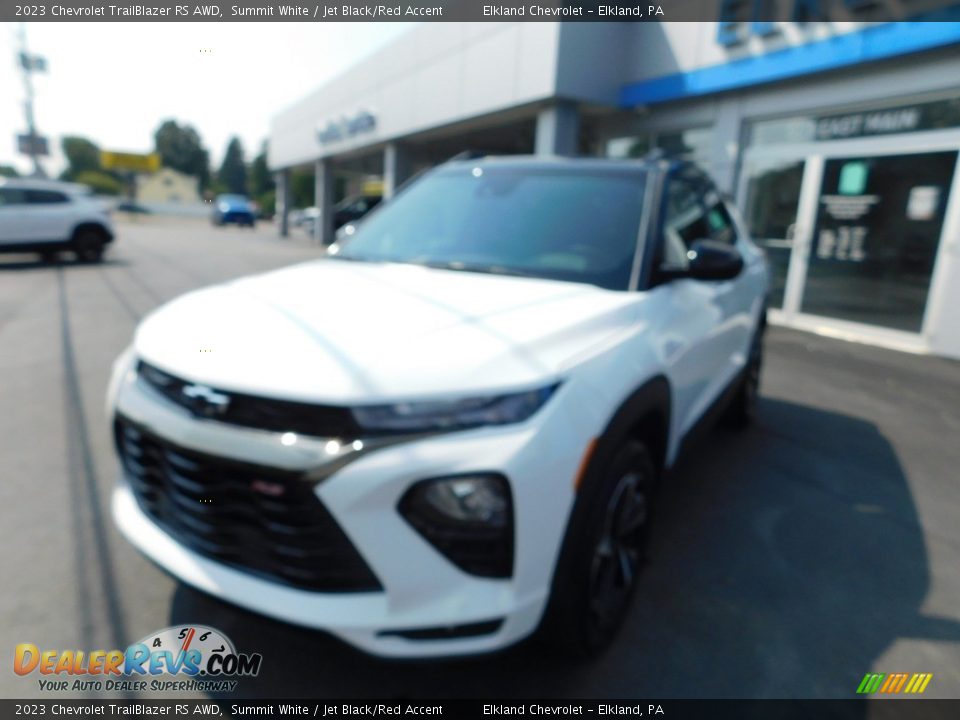 2023 Chevrolet TrailBlazer RS AWD Summit White / Jet Black/Red Accent Photo #2