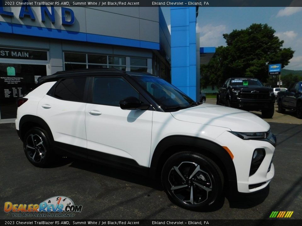 2023 Chevrolet TrailBlazer RS AWD Summit White / Jet Black/Red Accent Photo #7