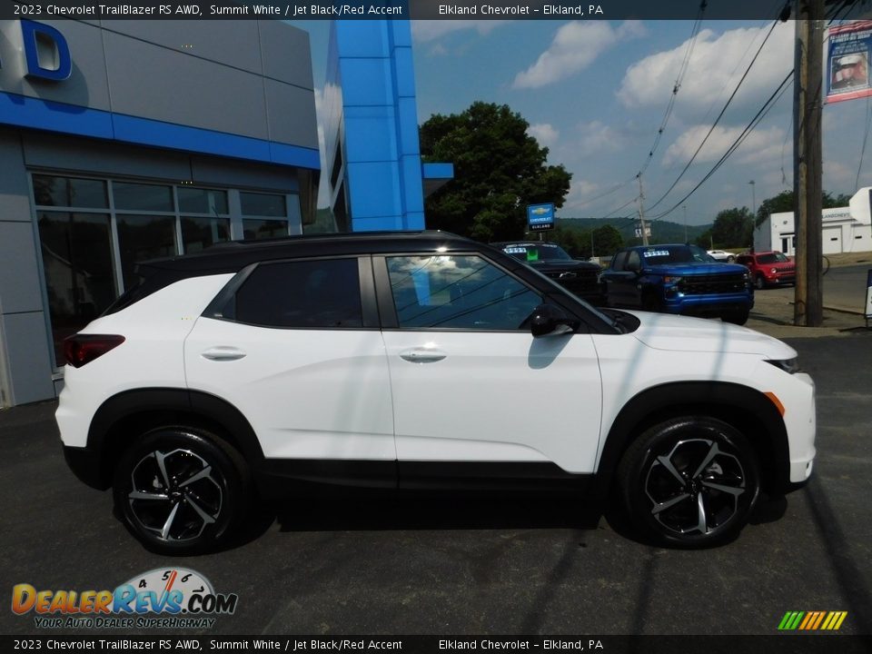 2023 Chevrolet TrailBlazer RS AWD Summit White / Jet Black/Red Accent Photo #8