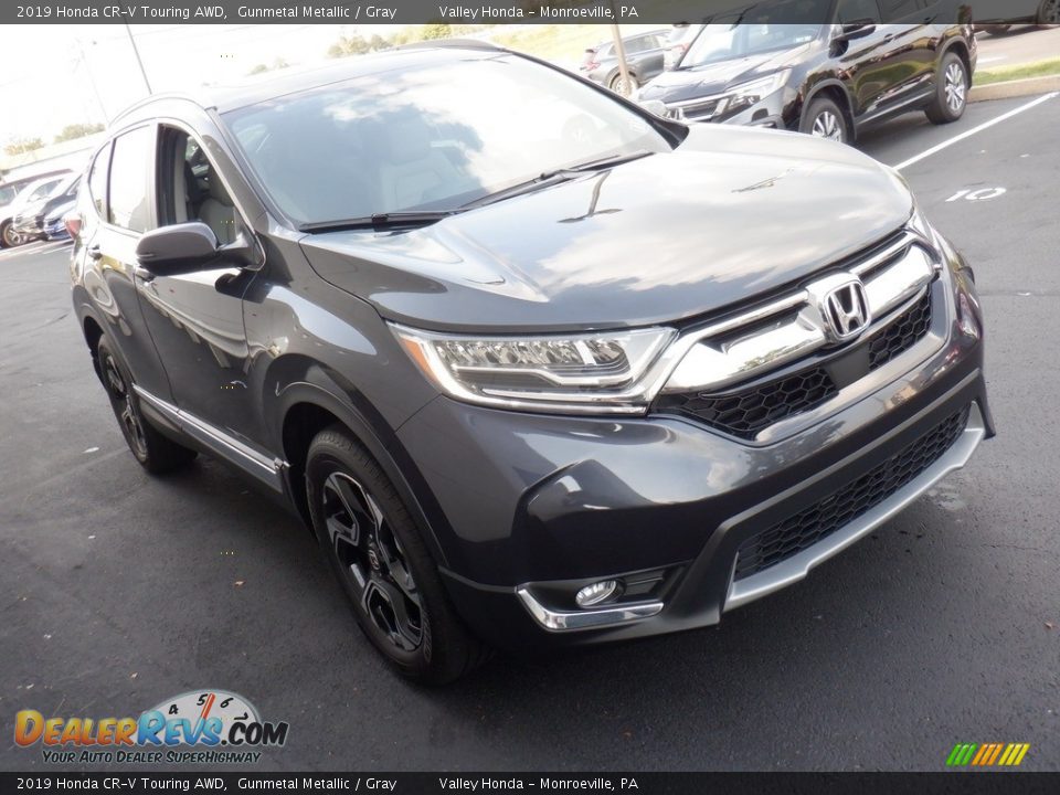 2019 Honda CR-V Touring AWD Gunmetal Metallic / Gray Photo #6