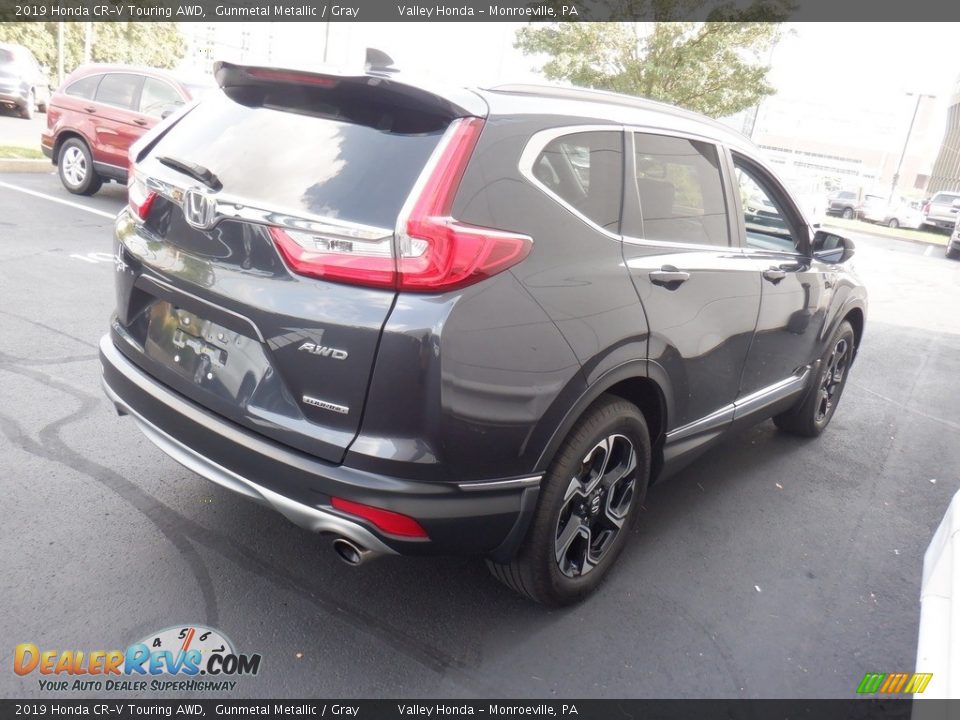 2019 Honda CR-V Touring AWD Gunmetal Metallic / Gray Photo #7