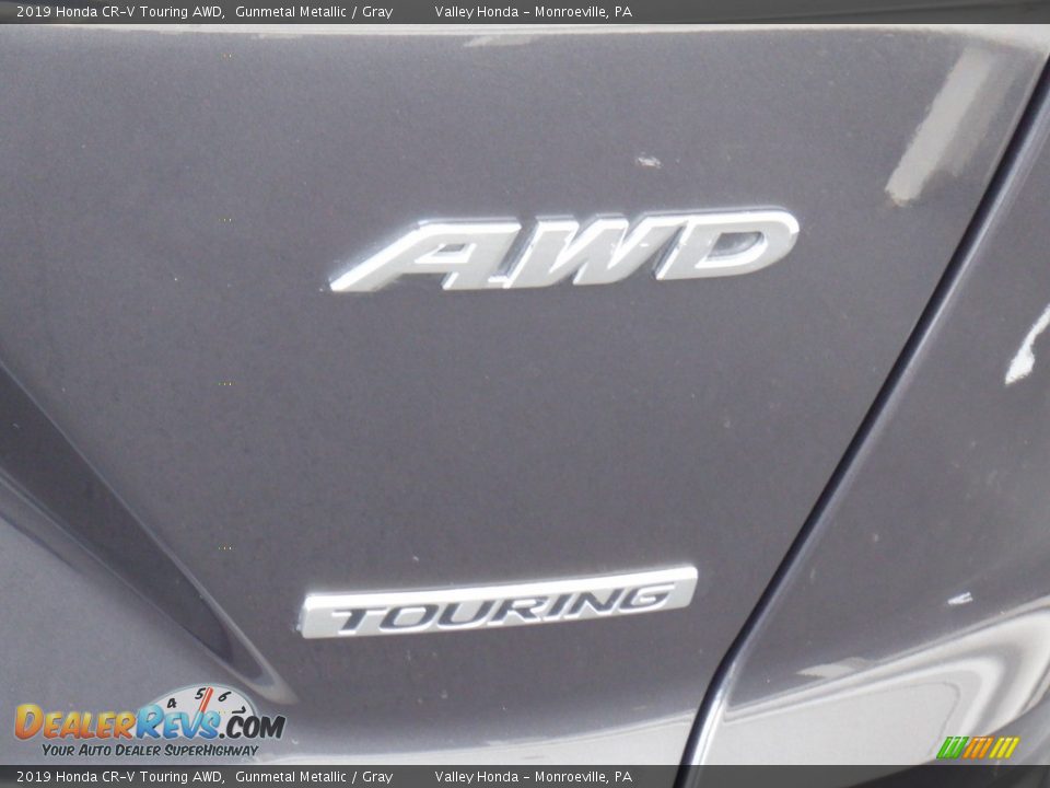 2019 Honda CR-V Touring AWD Gunmetal Metallic / Gray Photo #9