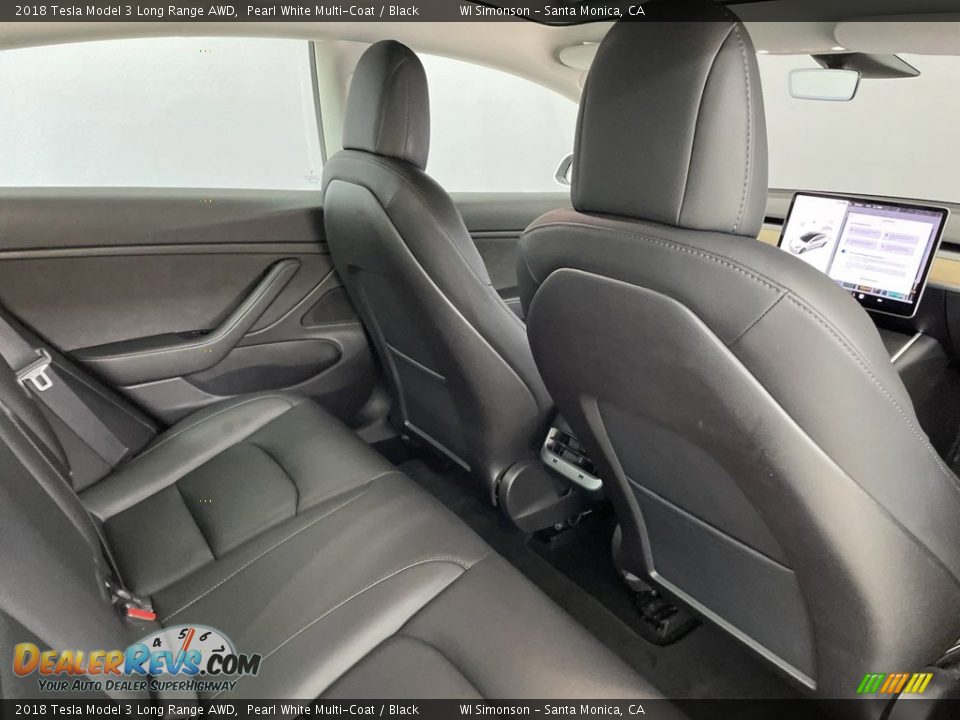 Rear Seat of 2018 Tesla Model 3 Long Range AWD Photo #32