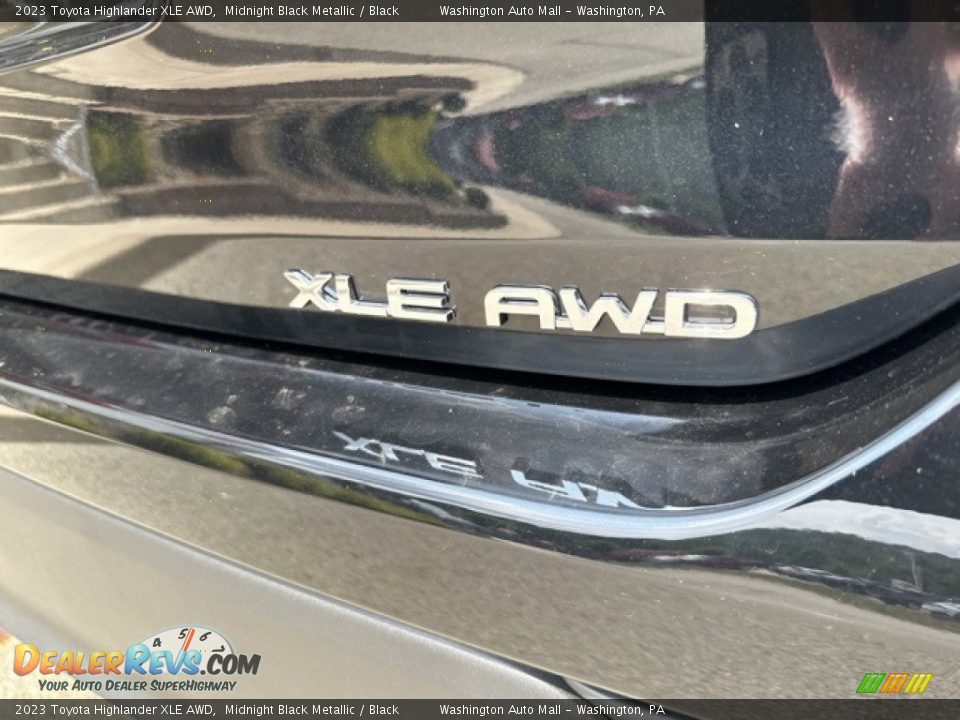 2023 Toyota Highlander XLE AWD Midnight Black Metallic / Black Photo #27