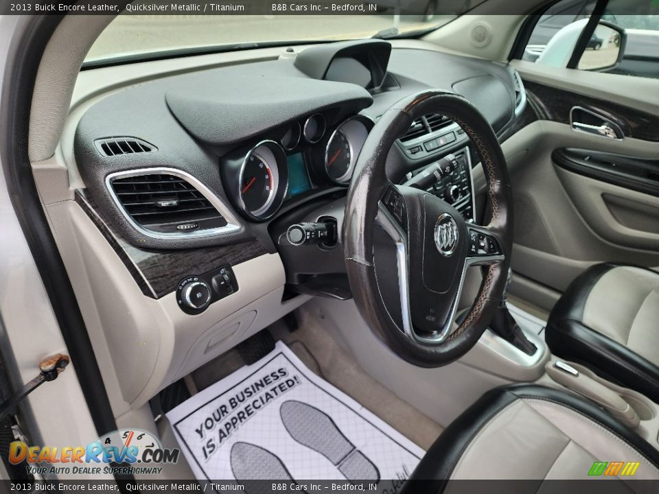 2013 Buick Encore Leather Quicksilver Metallic / Titanium Photo #10