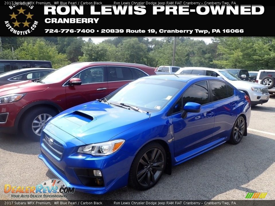 2017 Subaru WRX Premium WR Blue Pearl / Carbon Black Photo #1