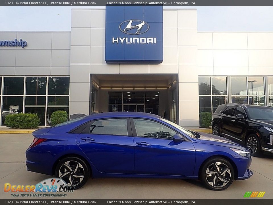 2023 Hyundai Elantra SEL Intense Blue / Medium Gray Photo #1