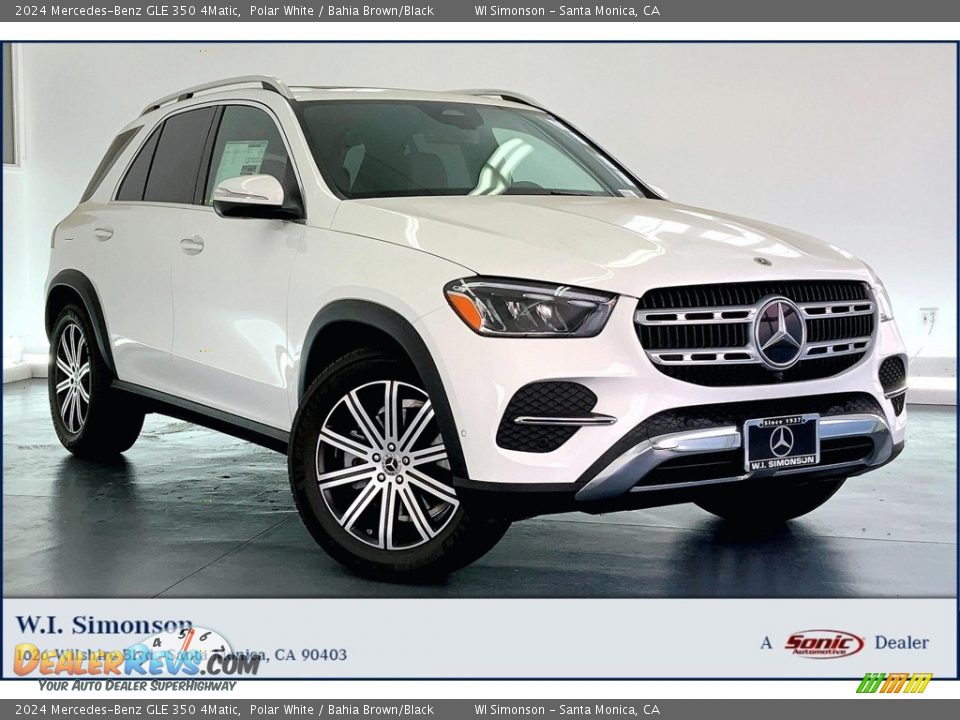 2024 Mercedes-Benz GLE 350 4Matic Polar White / Bahia Brown/Black Photo #1