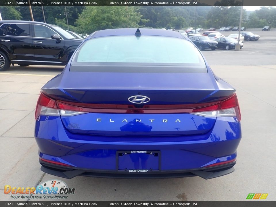 2023 Hyundai Elantra SEL Intense Blue / Medium Gray Photo #3