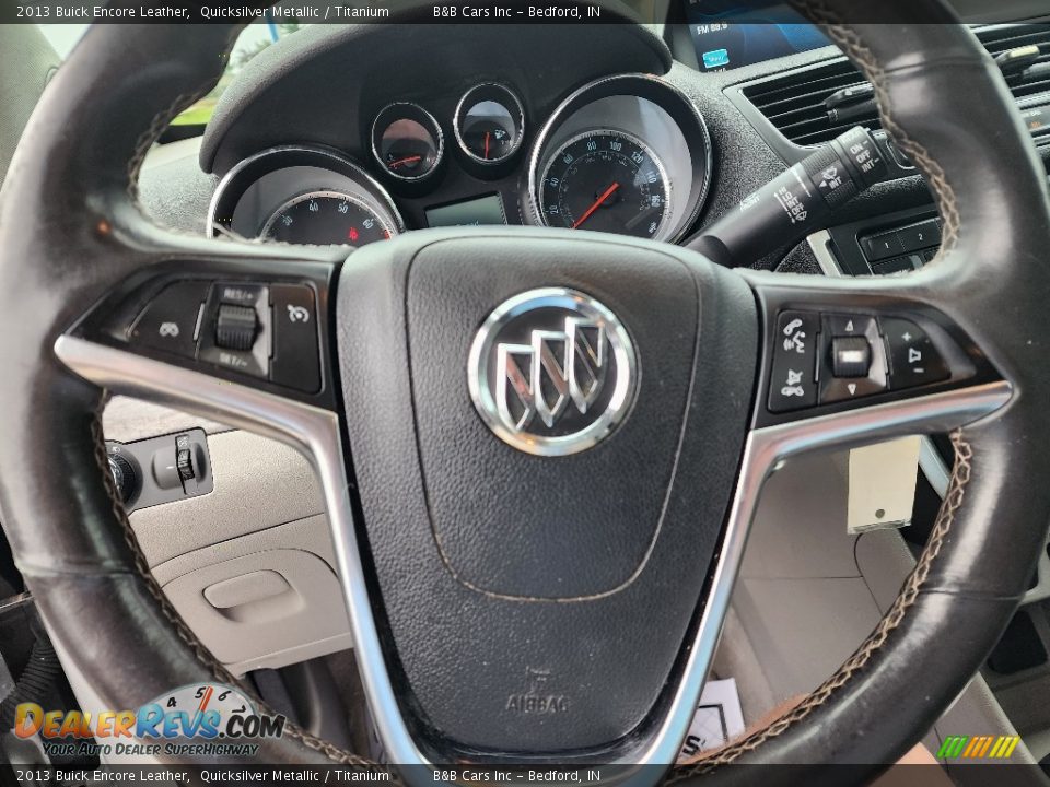 2013 Buick Encore Leather Quicksilver Metallic / Titanium Photo #17