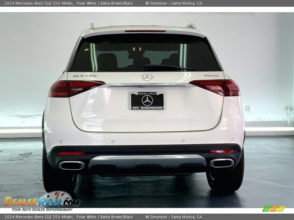 2024 Mercedes-Benz GLE 350 4Matic Polar White / Bahia Brown/Black Photo #3