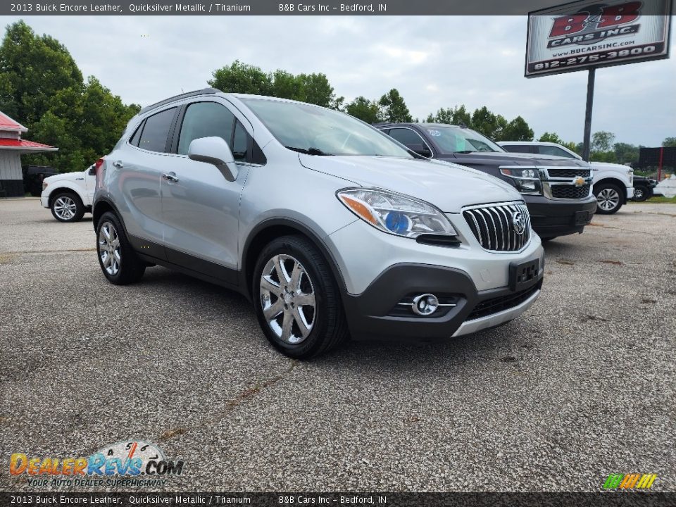 2013 Buick Encore Leather Quicksilver Metallic / Titanium Photo #21