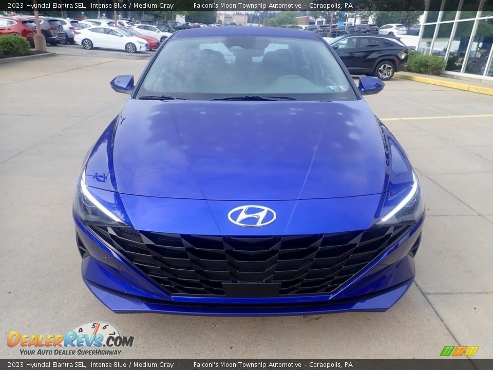 2023 Hyundai Elantra SEL Intense Blue / Medium Gray Photo #8