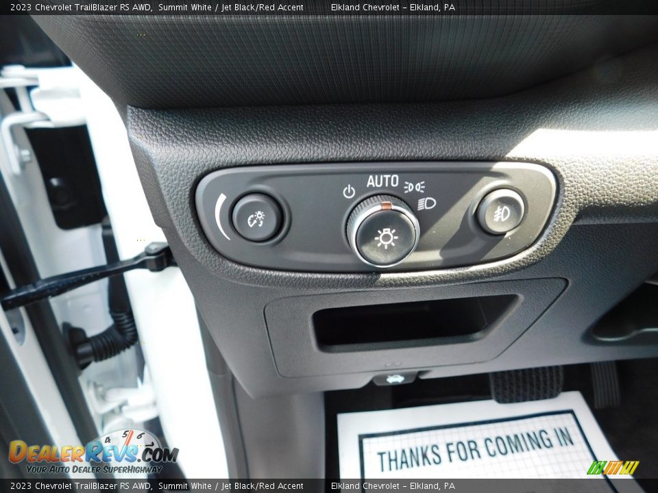 2023 Chevrolet TrailBlazer RS AWD Summit White / Jet Black/Red Accent Photo #30