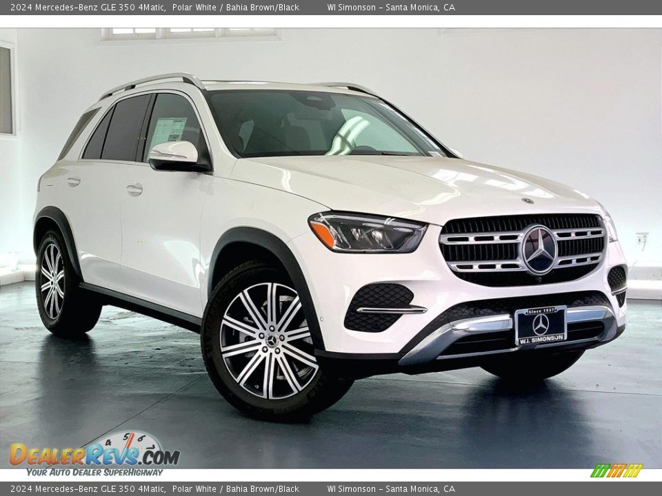 2024 Mercedes-Benz GLE 350 4Matic Polar White / Bahia Brown/Black Photo #12