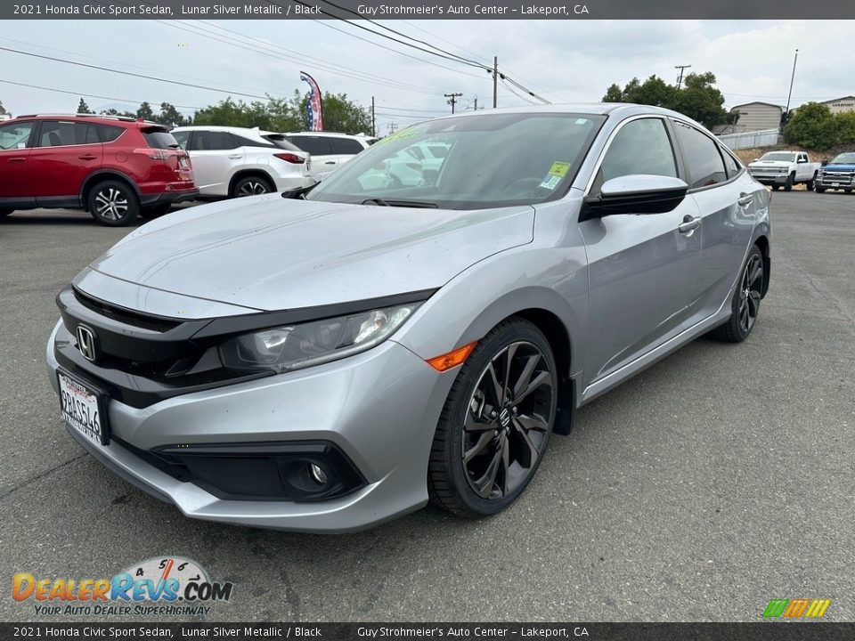 Front 3/4 View of 2021 Honda Civic Sport Sedan Photo #3