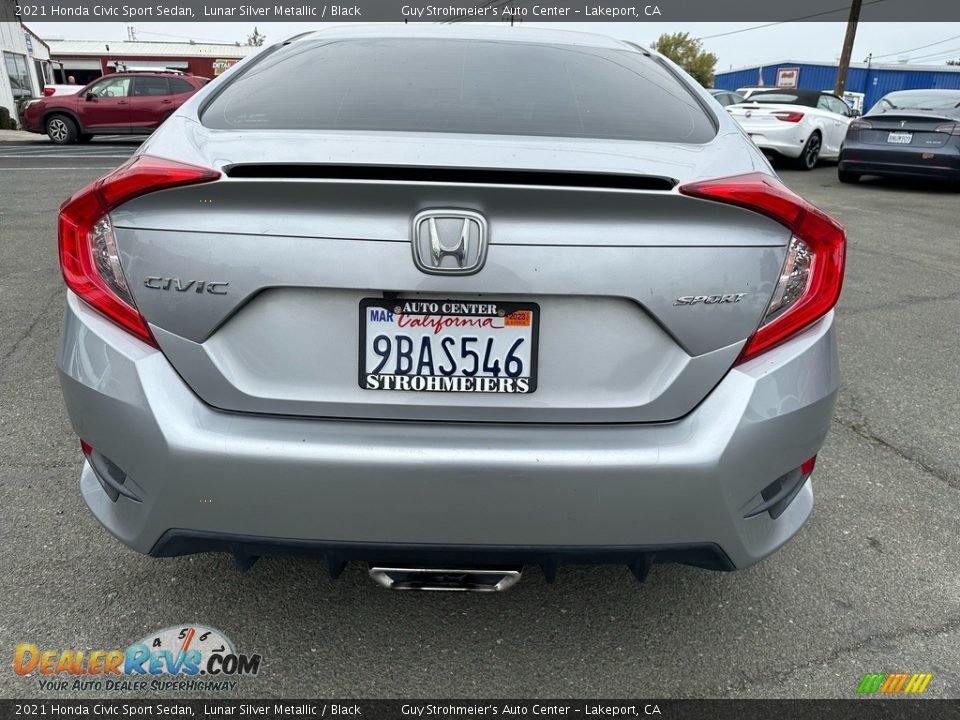 2021 Honda Civic Sport Sedan Lunar Silver Metallic / Black Photo #5
