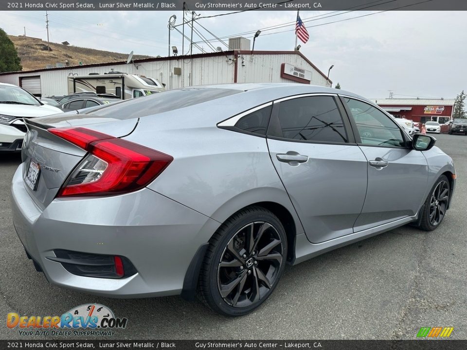 2021 Honda Civic Sport Sedan Lunar Silver Metallic / Black Photo #6
