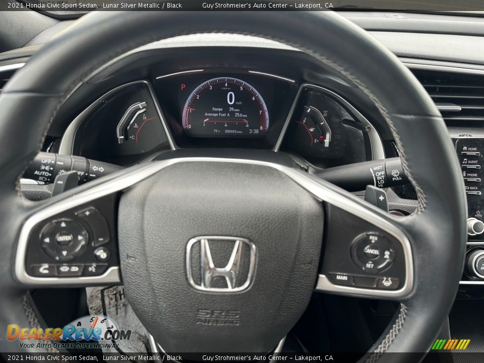 2021 Honda Civic Sport Sedan Steering Wheel Photo #8