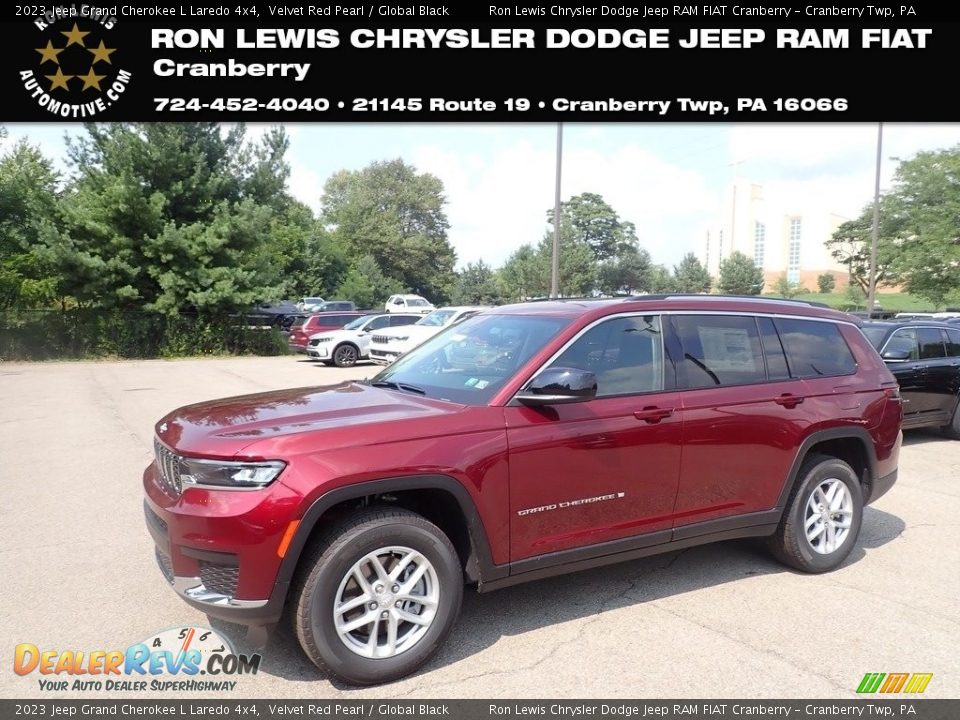 2023 Jeep Grand Cherokee L Laredo 4x4 Velvet Red Pearl / Global Black Photo #1