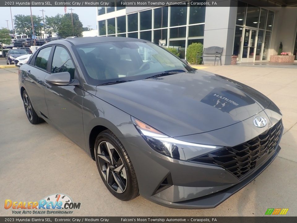 2023 Hyundai Elantra SEL Ecotronic Gray / Medium Gray Photo #9