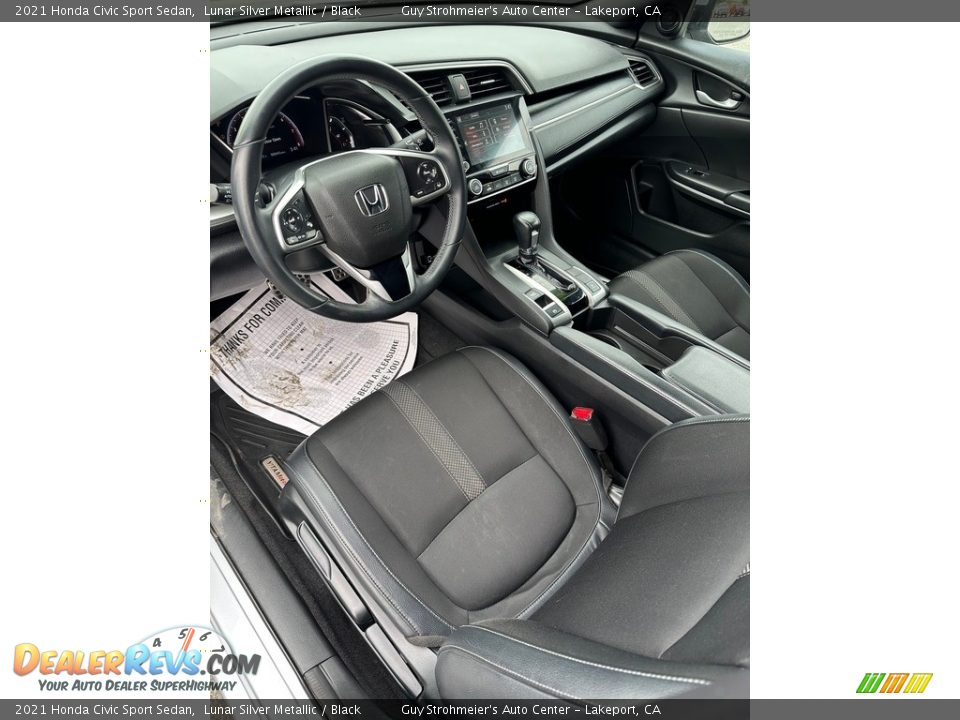 Front Seat of 2021 Honda Civic Sport Sedan Photo #11