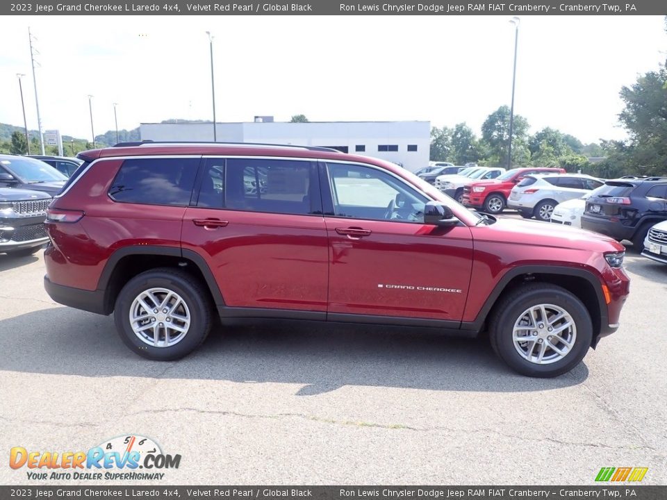 2023 Jeep Grand Cherokee L Laredo 4x4 Velvet Red Pearl / Global Black Photo #6